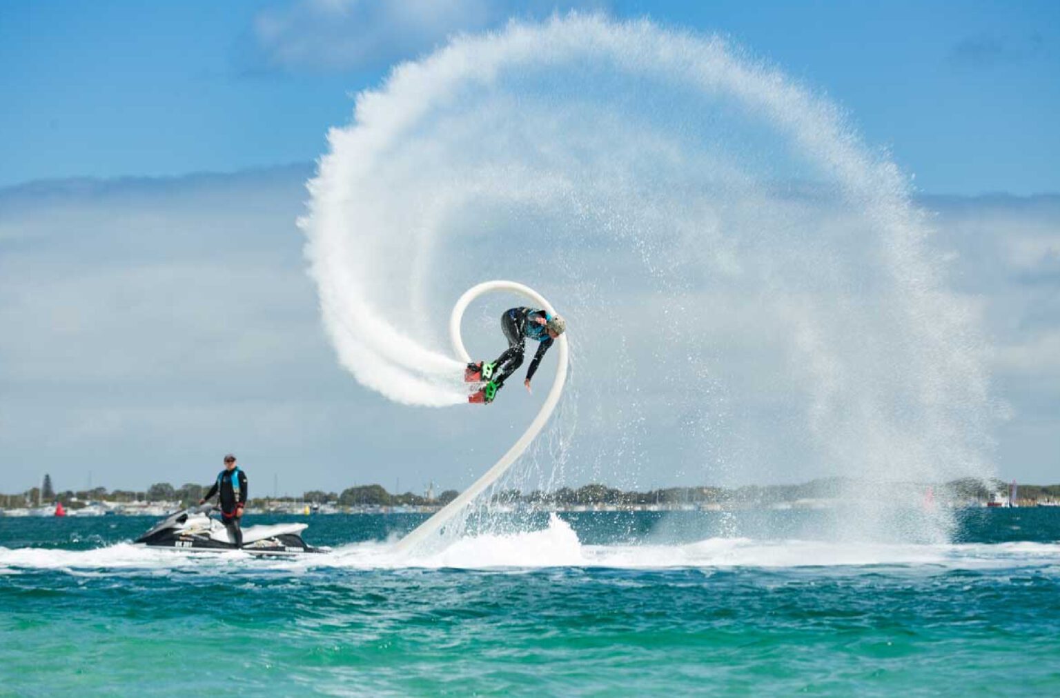 Experience a truly thrilling flyboard adventure with Dubai Yachts
