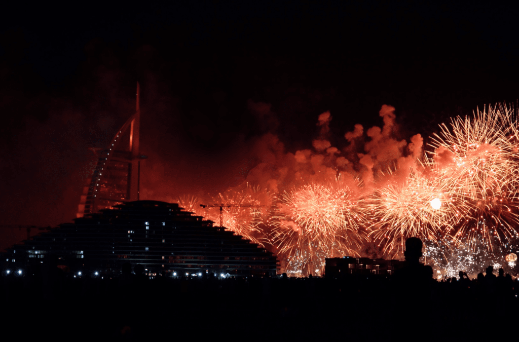 Firework in Dubai for UAE National Day