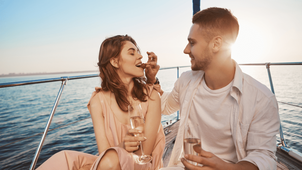 Couple on Dubai Yachts